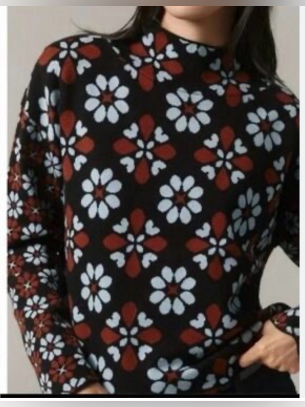 Maeve Mock Neck Sweater